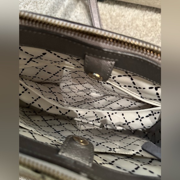 Kate Spade ♠️ Newbury Lane Small Loden Satchel - Metallic Grey - Picture 7 of 16